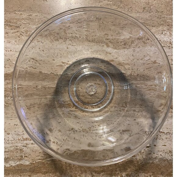 GE General Electric Vintage Glass Mixing Bowl Clear With Logo - Picture 2 of 4